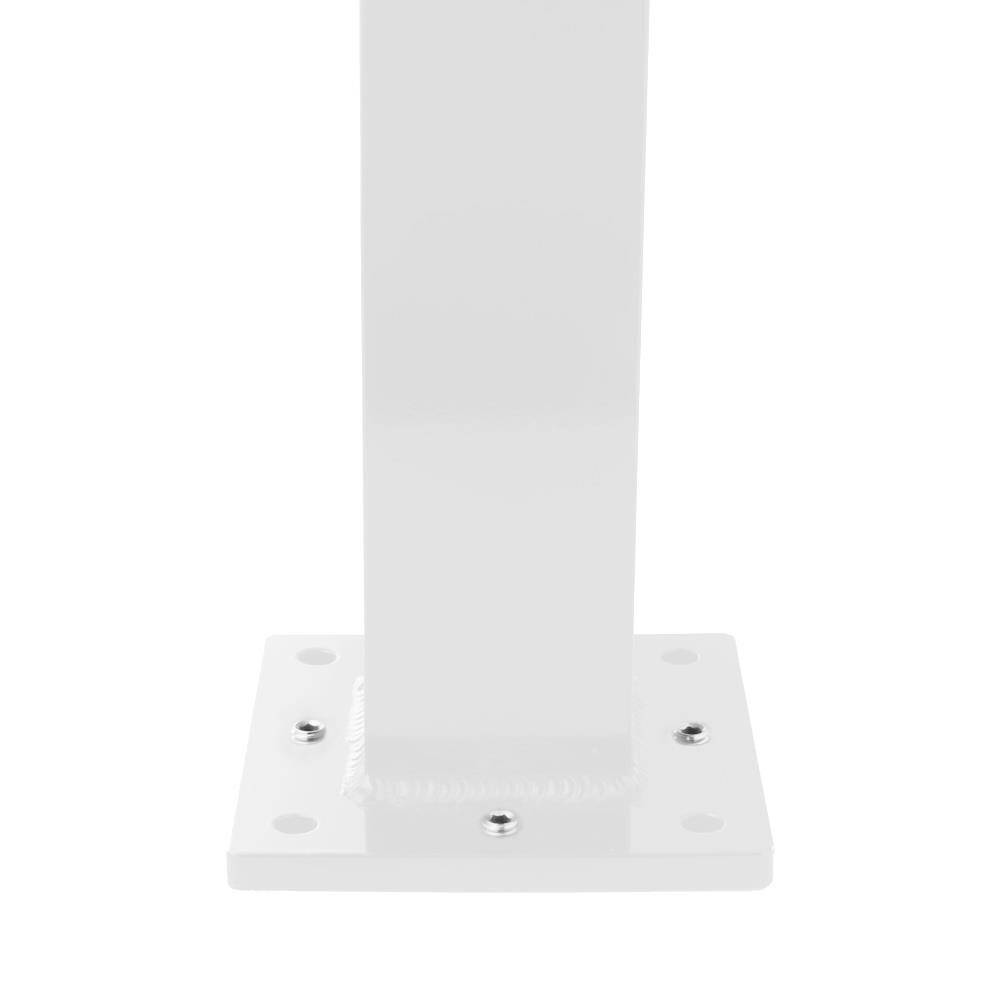 Deckorators 2.5-in x 2.5-in x 4-ft Textured White Aluminum Deck Post