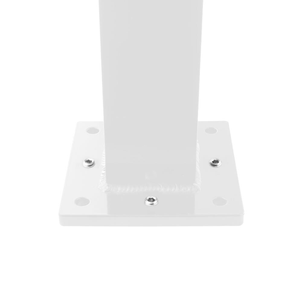 Deckorators 2.5-in x 2.5-in x 4-ft Textured White Aluminum Deck Post