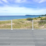 Deckorators 2.5-in x 2.5-in x 4-ft Textured White Aluminum Deck Post