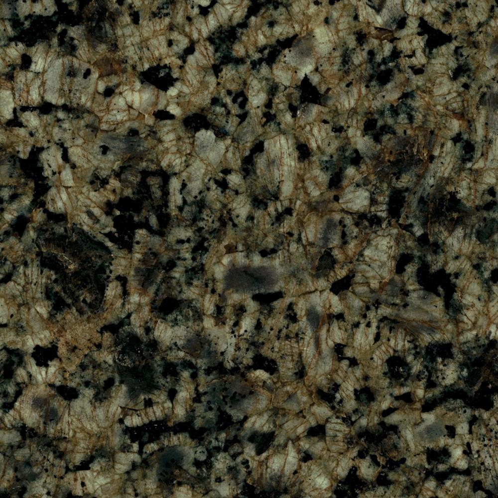 Transolid 25-in Sea Green Granite Single Sink Bathroom Vanity Top with Backsplash and Undermount Oval Sink