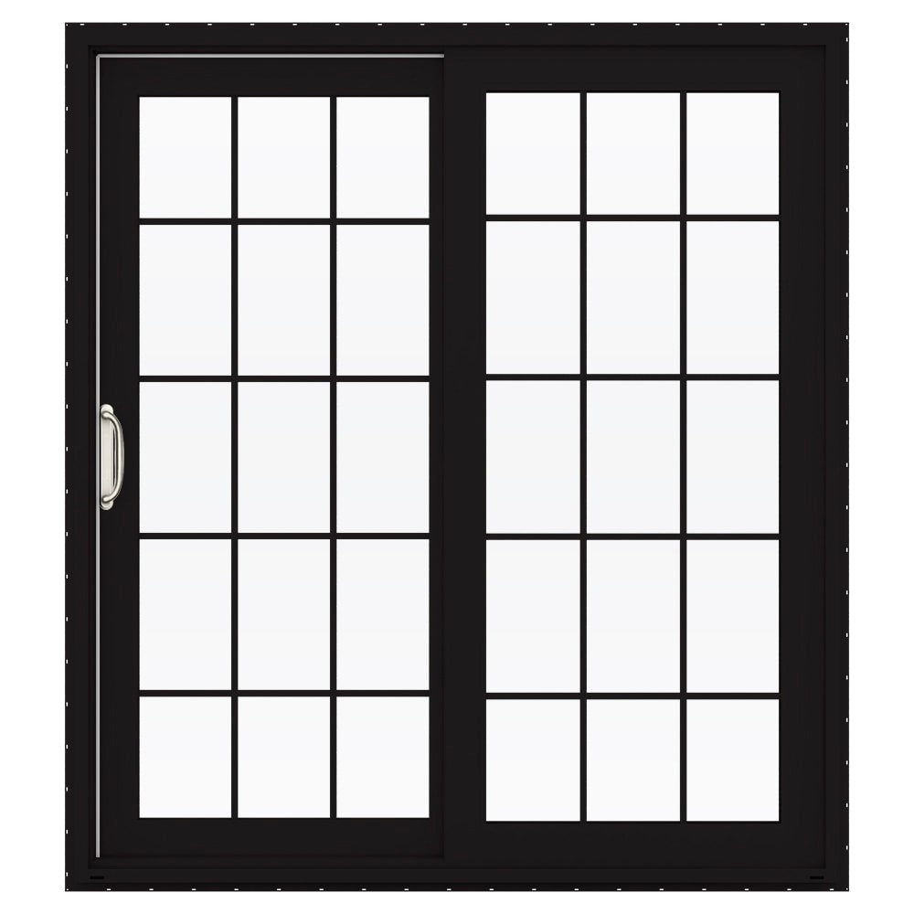 JELD-WEN 72-in x 80-in Vinyl Sliding, Left-hand sliding – primary product view