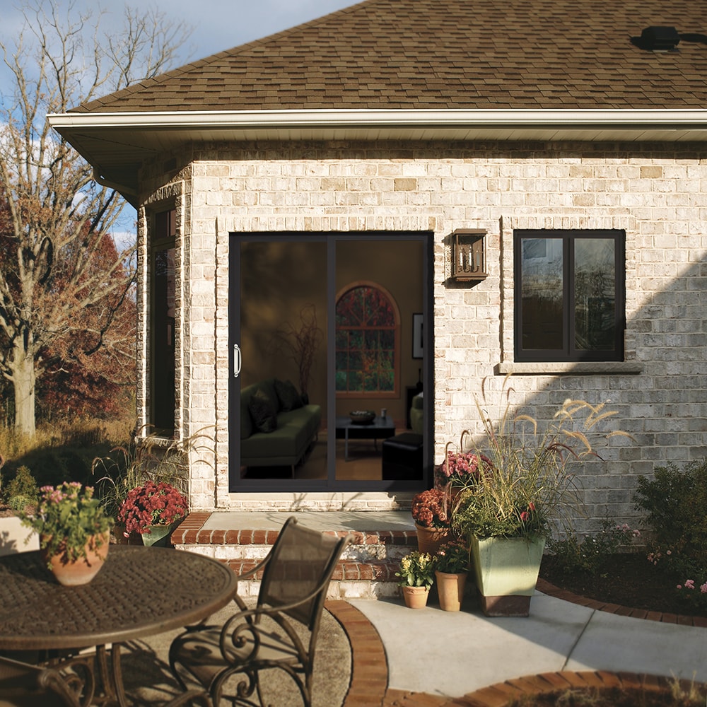 JELD-WEN 72-in x 80-in Vinyl Sliding, Left-hand sliding – installed room view