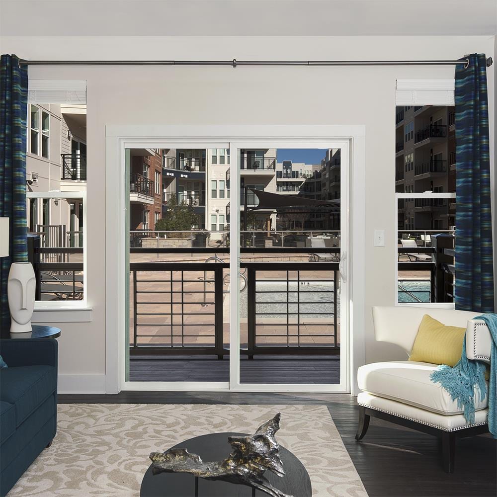 JELD-WEN 72-in x 80-in Vinyl Sliding, Left-hand sliding – additional view 2