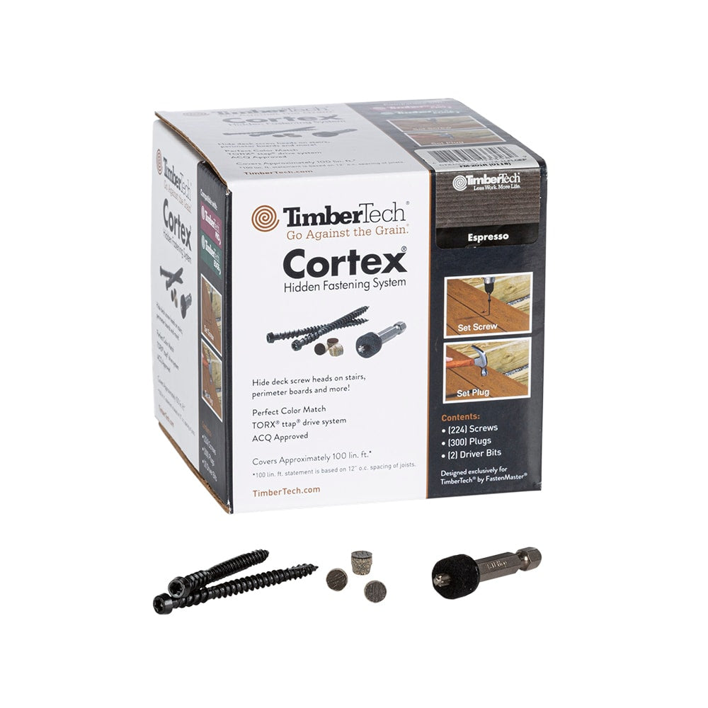 TimberTech Cortex Legacy 2.5-in Espresso Hidden Deck Fastener 100-sq ft (224-Pack)