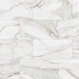 Satori Regent Calacatta 8-in x 16-in Glossy Ceramic Marble Look Wall Tile (0.86-sq. ft/ Piece)