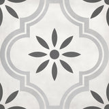 Satori Nouveau Arabesque Flora 8-in x 8-in Matte Porcelain Floor and Wall Tile (0.43-sq. ft/ Piece)