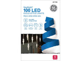 GE StayBright 100-Count Constant White Mini LED Plug-In Christmas Icicle Lights