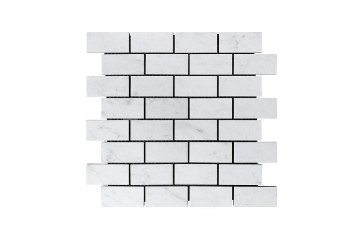 Style Selections Futuro White 12-in x 12-in Matte Porcelain Marble look Mosaic Floor and Wall Tile product image