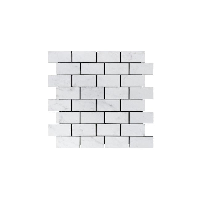 Style Selections Futuro White 12-in x 12-in Matte Porcelain Brick Marble Look Floor and Wall Tile (0.96-sq. ft/ Piece)