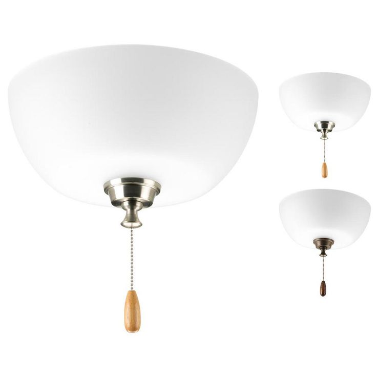 Wisten Collection 2-Light Unfinished Ceiling Fan Light Kit