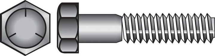 Hillman 1/4 in. Diameter x 3/4 in. Length Heat-Treated Zinc Steel Hex Head Cap Screws, Fine Thread, Grade 5 (100-Pack)