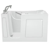 Exclusive Series 60 in. x 30 in. Left Hand Walk-In Whirlpool and Air Bath Tub with Quick Drain in White - Super Arbor