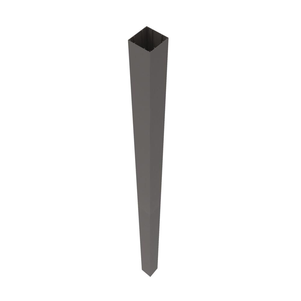 Freedom 4.25-in x 4.25-in x 9-ft Matte Bronze Aluminum Deck Post