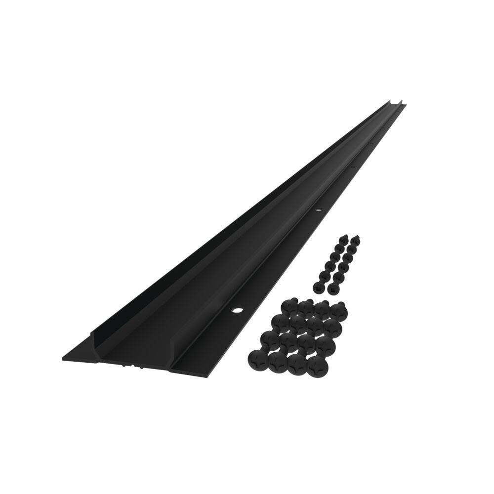 Freedom 92-in x 3.5-in VersaRail Classic Matte Black Aluminum Deck Board Adaptor