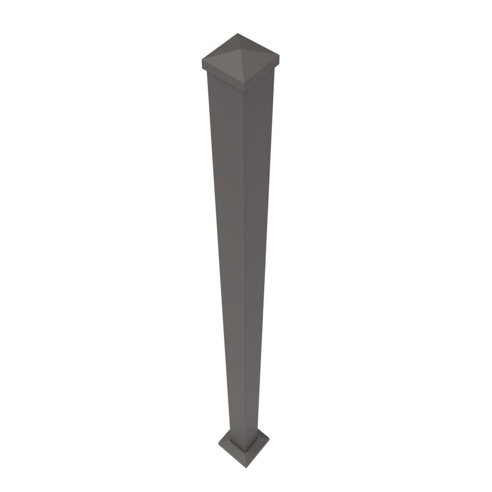 Freedom 2.5-in x 2.5-in x 5-ft Matte Bronze Aluminum Deck Post