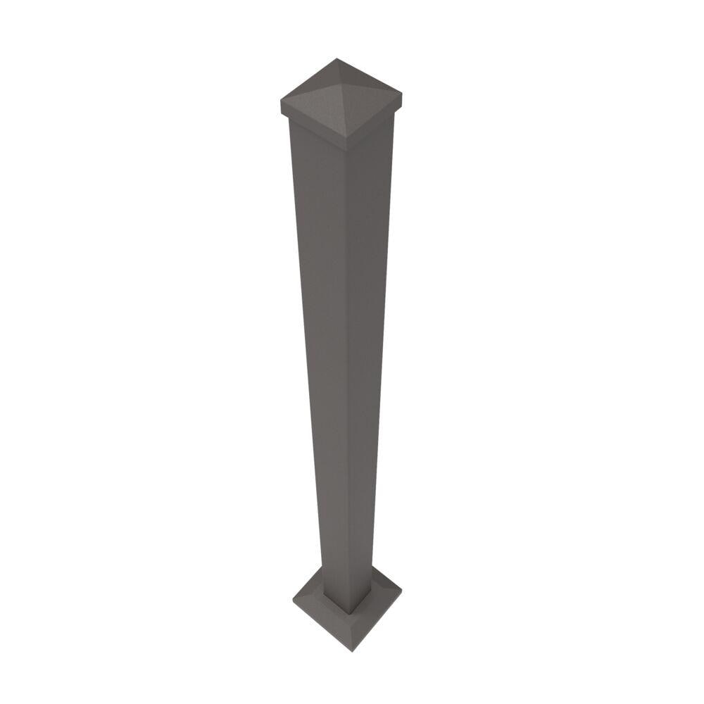 Freedom 2.5-in x 2.5-in x 4-ft Matte Bronze Aluminum Deck Post