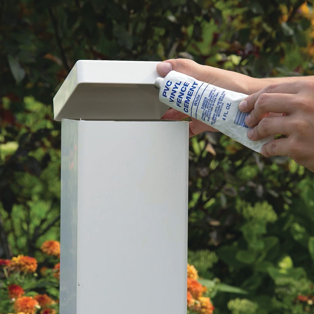 Freedom 6.375-in White PVC Vinyl Cement For Vinyl Fence