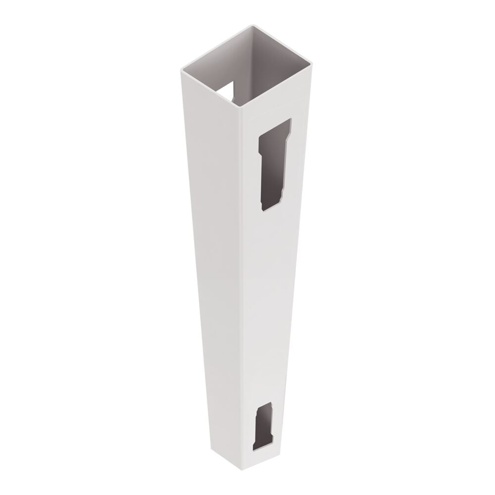 Freedom Everton 8-ft H x 5-in W White Vinyl Line Fence Post (Unassembled)