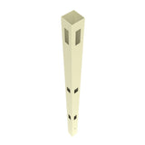 Freedom Birchdale 9-ft H x 5-in W Sand Vinyl Corner Fence Post (Unassembled)