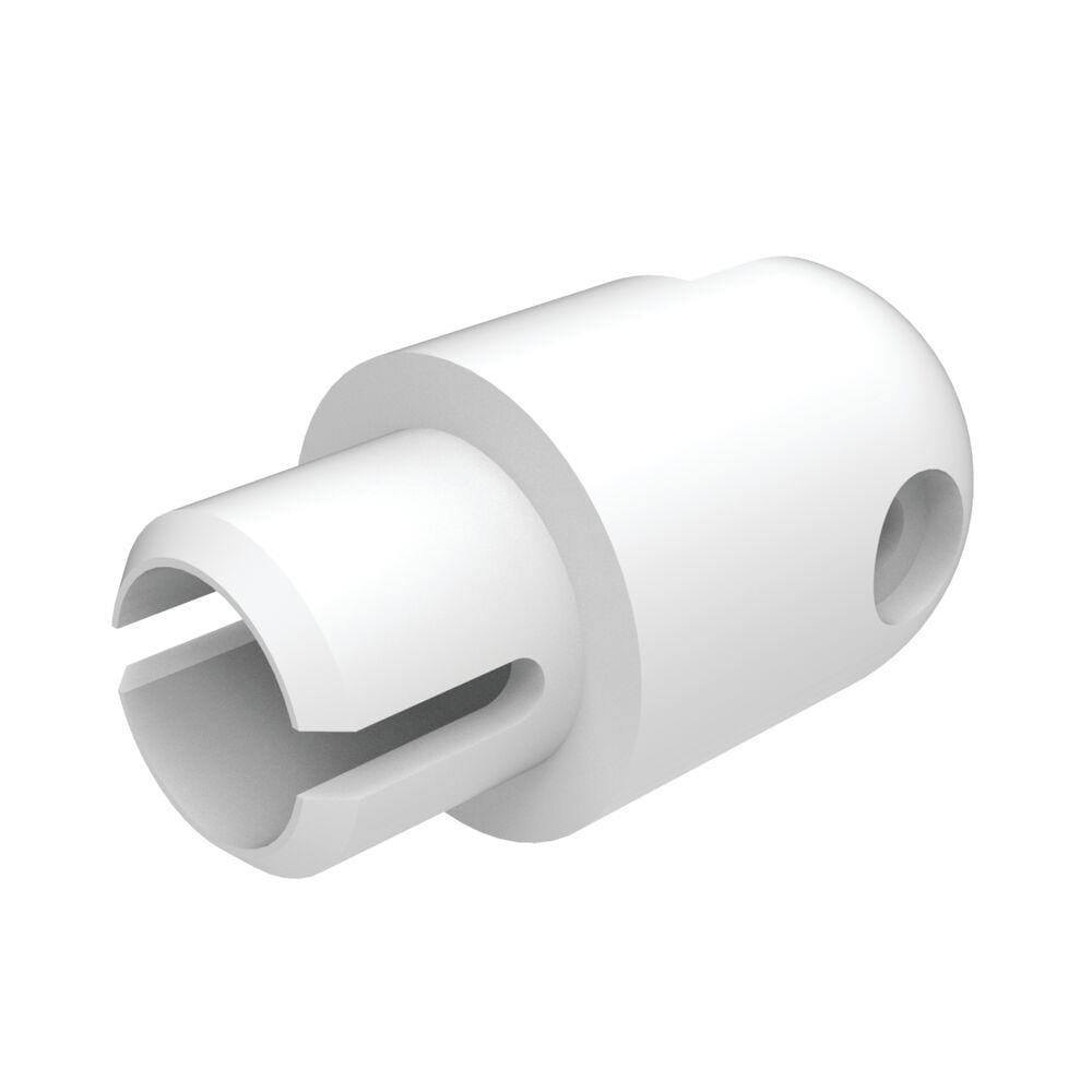 Freedom 3.75-in x 3.75-in White Aluminum Line Connector