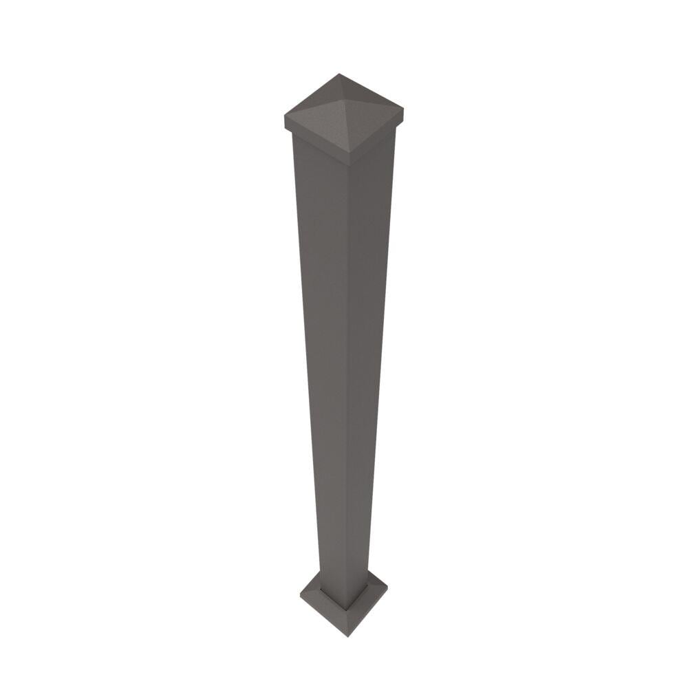 Freedom 2.5-in x 2.5-in x 4-ft Matte Bronze Aluminum Deck Post