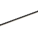 American Olean Linea Black Gloss Ceramic Border Tile, Pencil Liner (1/2-in x 8-1/2-in)