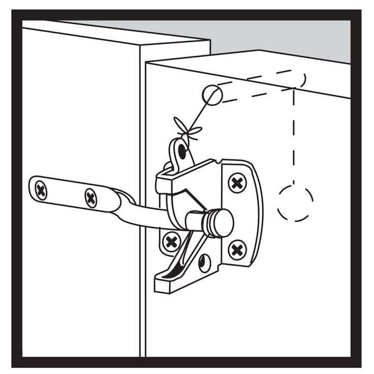 Everbilt Black Gate Latch with Rust Defender
