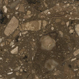 Transolid 37-in Cacao Nougat Natural Marble Single Sink Bathroom Vanity Top with Backsplash and Biscuit Undermount Sink