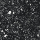 Transolid 25-in Notte Black Quartz Single Sink Bathroom Vanity Top with Backsplash and Undermount Oval Sink