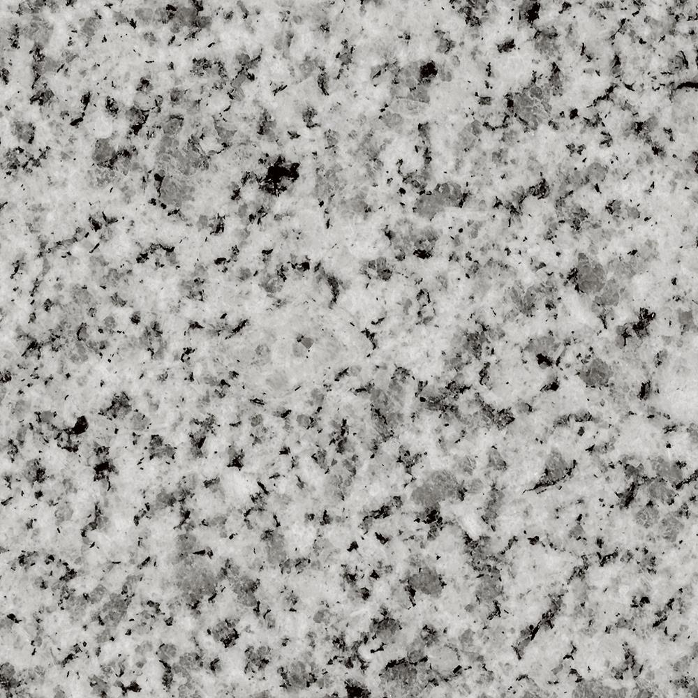 Transolid 37-in Rosselin White Granite Undermount Single Sink Bathroom Vanity Top with Backsplash