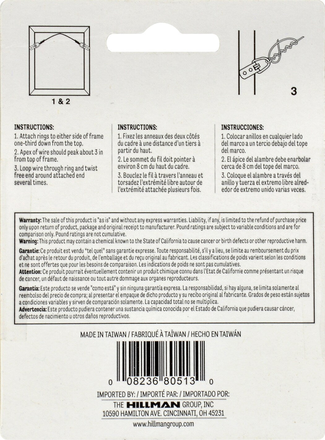 Hillman AnchorWire Steel-Plated Silver Braided Picture Wire, #2 x 25 ft, 20 lb Capacity (1 Pack)
