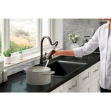 Tyne Single-Handle Pull-Down Sprayer Kitchen Faucet in Oil-Rubbed Bronze - Super Arbor
