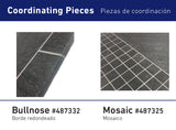 Style Selections Galvano Charcoal 12-in x 24-in Porcelain Granite Tile (Common: 12-in x 24-in; Actual: 11.85-in x 23.85-in)