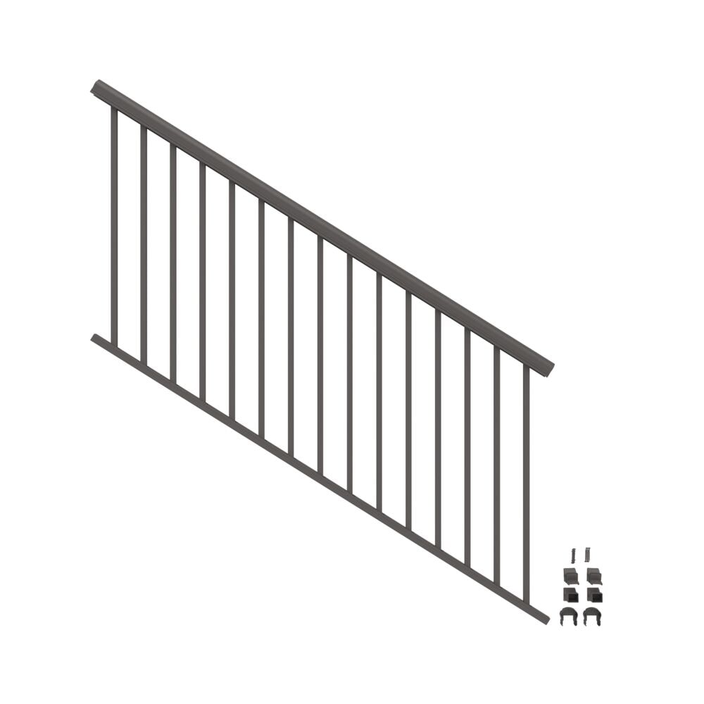 Freedom VersaRail Cambridge 6-ft x 36-in Matte Bronze Aluminum Deck Stair Rail Kit