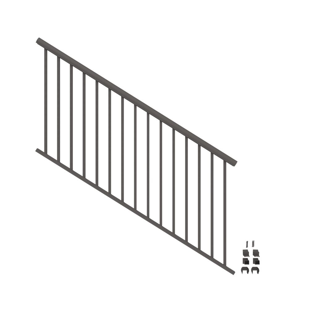 Freedom VersaRail Winchester 6-ft x 36-in Matte Bronze Aluminum Deck Stair Rail Kit