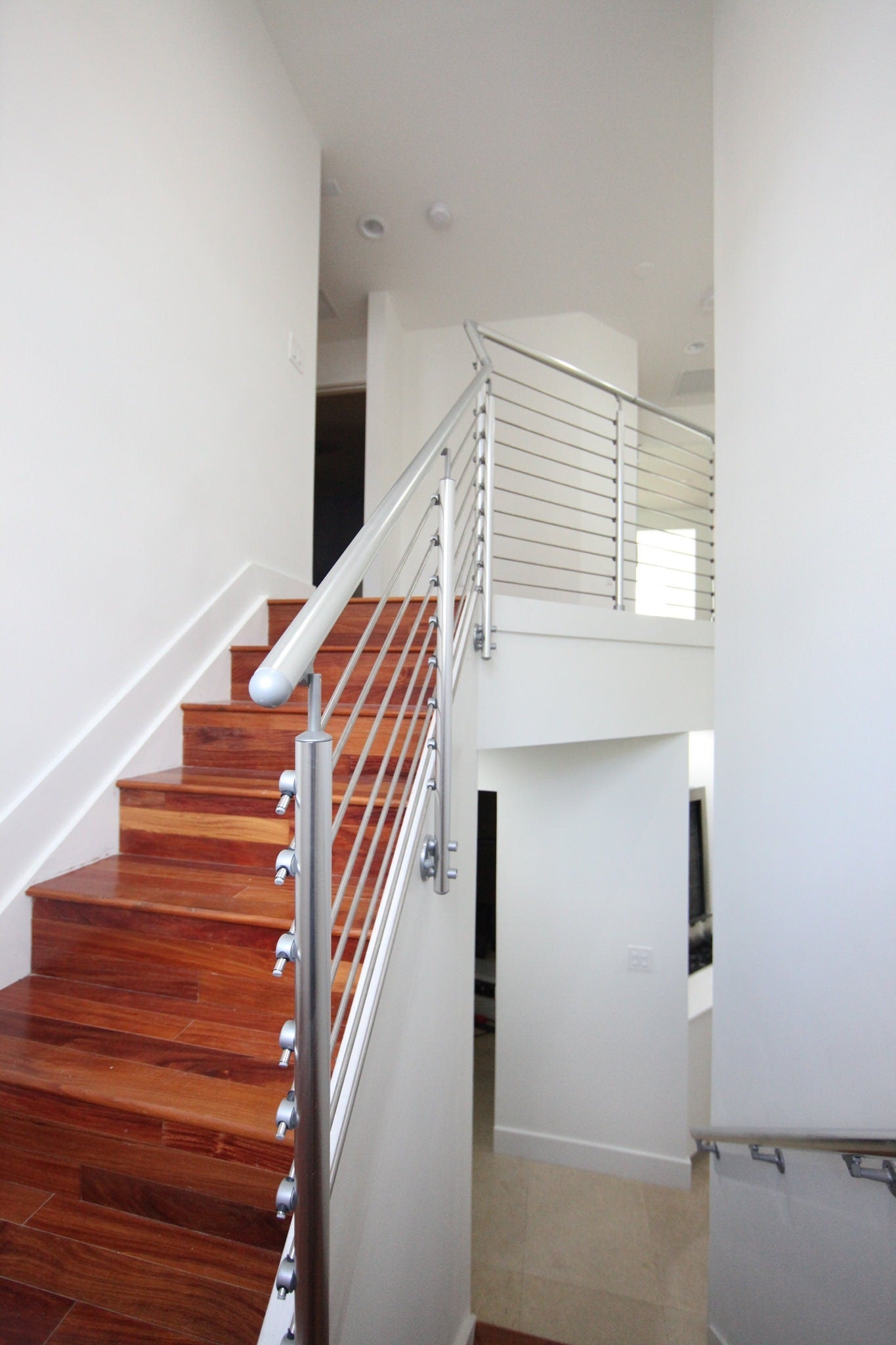DOLLE 4-1/4-in x 42-in Prova Brushed Aluminum Round Deck Baluster