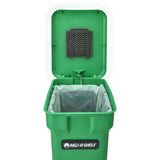 Rev-A-Shelf 24-Quart Plastic Soft-Close Pull-Out Trash/Compost Can, Wood Dovetail Frame, 12-in W