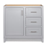 Kinghurst 30 in. W x 21 in. D x 33.5 in. H Bathroom Vanity Cabinet Only in White - Super Arbor