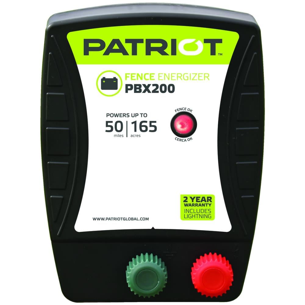 Patriot PBX200 20-Mile Battery-operated Electric Fence Charger