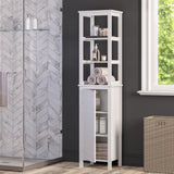 RiverRidge Madison 15.75-in x 67-in x 11.81-in White Freestanding Linen Cabinet