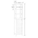 RiverRidge Madison 15.75-in x 67-in x 11.81-in White Freestanding Linen Cabinet
