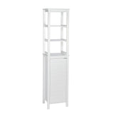 RiverRidge Madison 15.75-in x 67-in x 11.81-in White Freestanding Linen Cabinet