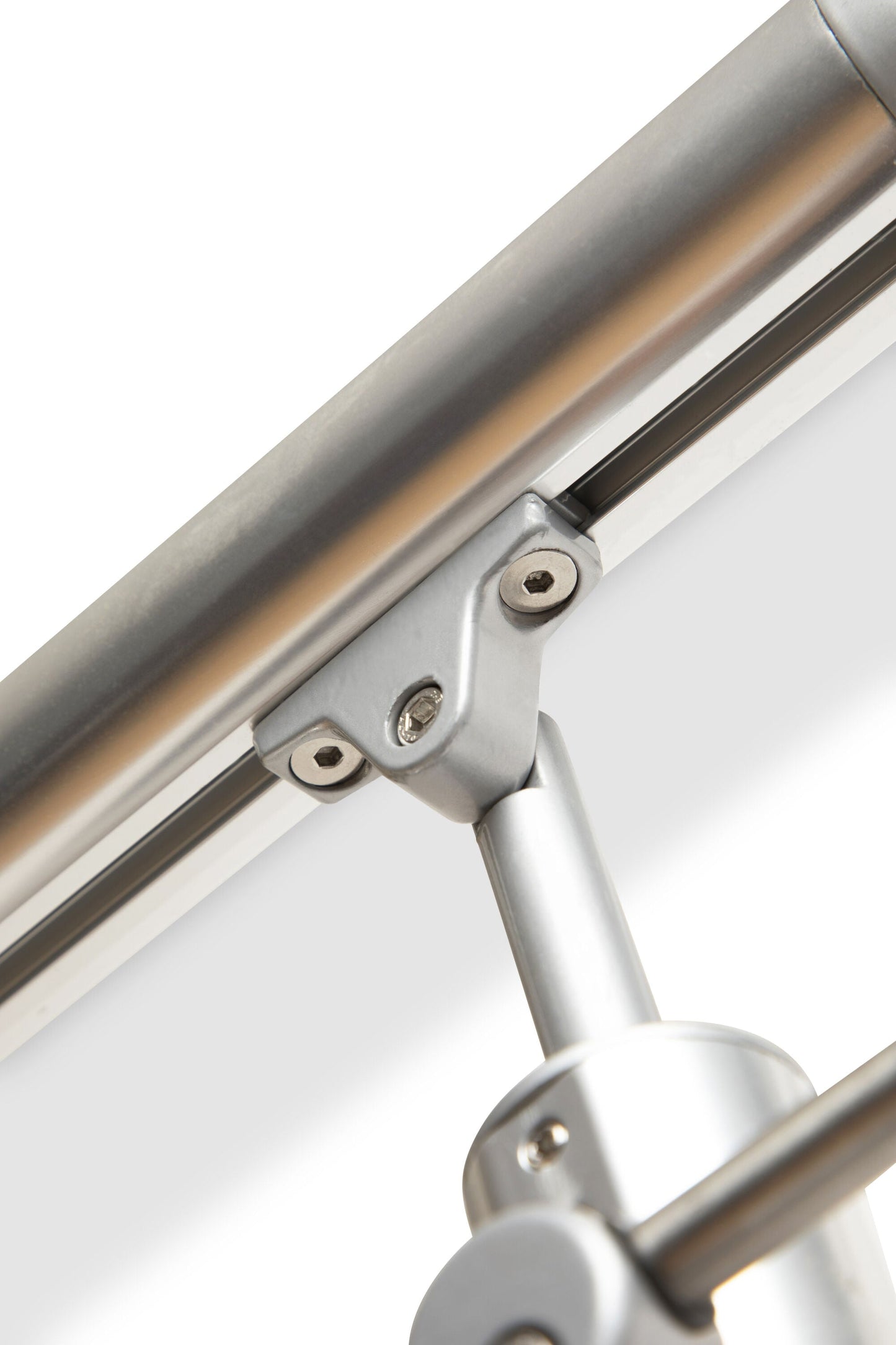 DOLLE 4-1/4-in x 42-in Prova Brushed Aluminum Round Deck Baluster