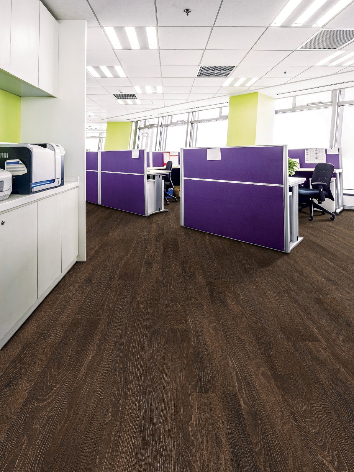 Shaw Westwork Glades Brown 12-mil x 6-in W x 48-in L Waterproof Glue Down Luxury Vinyl Plank Flooring (41.72-sq ft/ Carton)