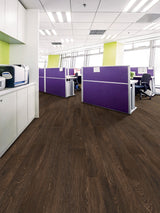 Shaw Westwork Glades Brown 12-mil x 6-in W x 48-in L Waterproof Glue Down Luxury Vinyl Plank Flooring (41.72-sq ft/ Carton)