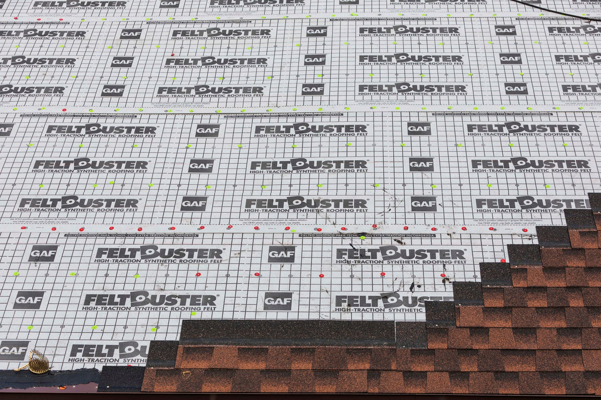 GAF FeltBuster Synthetic Roof Underlayment, 48 in x 250 ft (1000 sq ft)