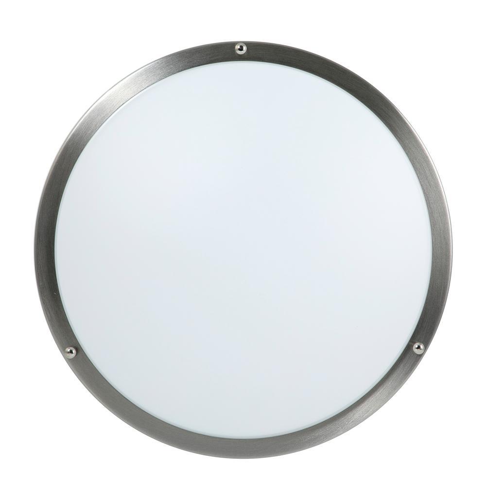 16 in. Voice Controlled Colors Brushed Nickel Smart LED Flush Mount - Super Arbor