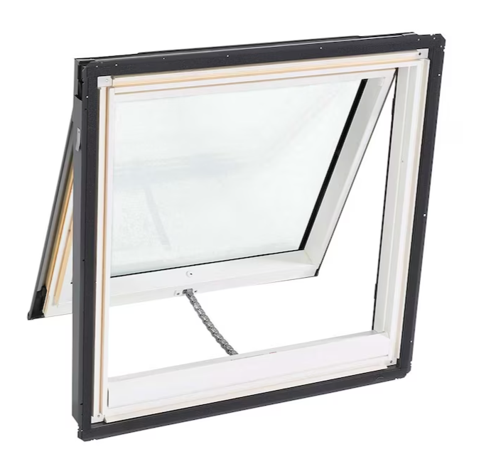 VELUX 21-in x 26.88-in Solar-powered Venting Deck Mount Skylight with Laminated Low-e Argon Glass