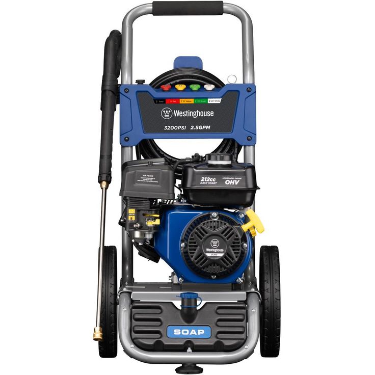 Westinghouse WPX 3200 PSI 2.5 GPM Gas Powered Axial Cam Pump Pressure Washer with Quick Connect Tips