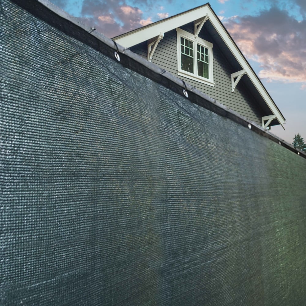 ALEKO 6-ft H x 150-ft W Dark Green Hdpe Chain Link Fence Screen